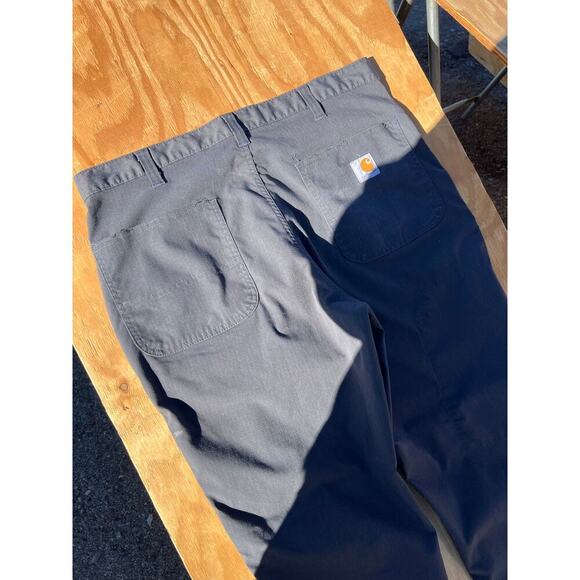 Carhartt Relaxed Fit Canvas Gray Men 34x30 Work Pants Y2K Casual outdoors - Picture 10 of 12